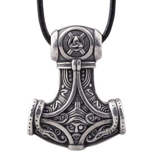 Pandantiv ciocanul lui Thor bronz Jormungand – Viking-Celtic