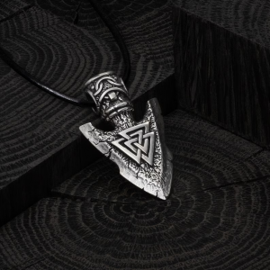 Bijoux viking lance d'Odin et Valknut