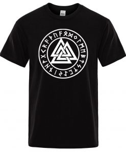 Tricou cu simbol Valknut TRIOC VIKING SIMBOLUL VALKNUT